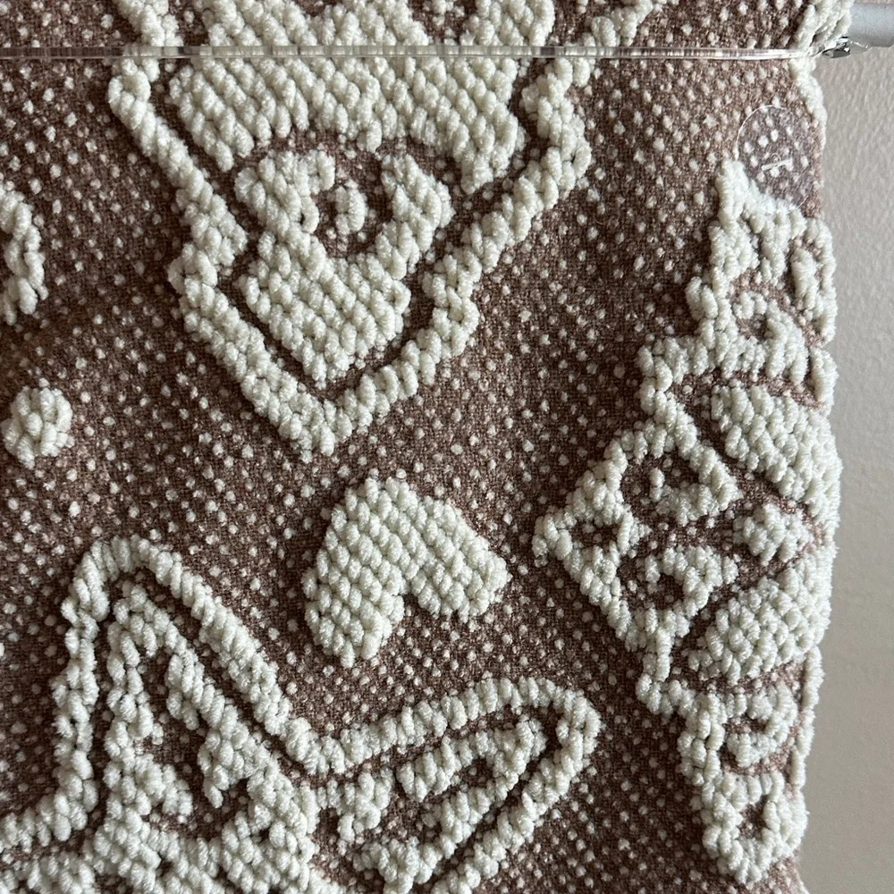 Cupcakes & Cashmere Holiday Christmas Throw Chenille Gingerbread Reindeer NEW!